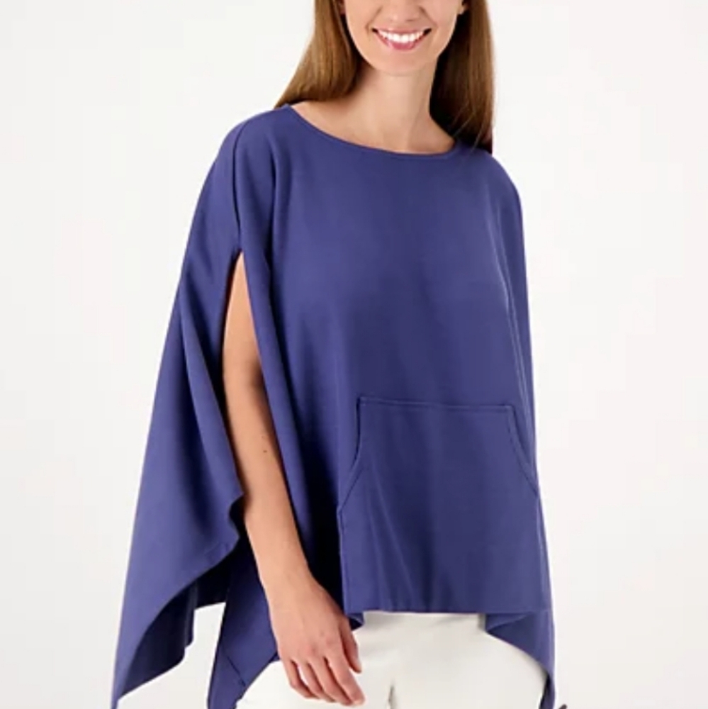 Attitudes by Renee Indigo Cape with Pocket
